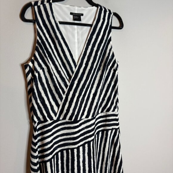 Armani Exchange Women's Wrap Stripe Printed Maxi Woven Dress - Picture 3 of 6